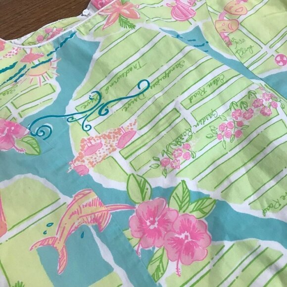 Lilly Pulitzer Palm Beach map Dress - Picture 2 of 4